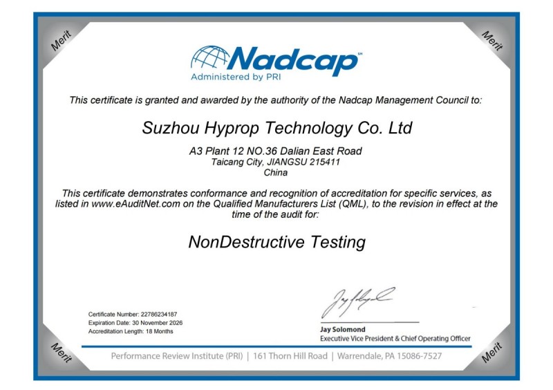 NonDestructive Testing NADCAP